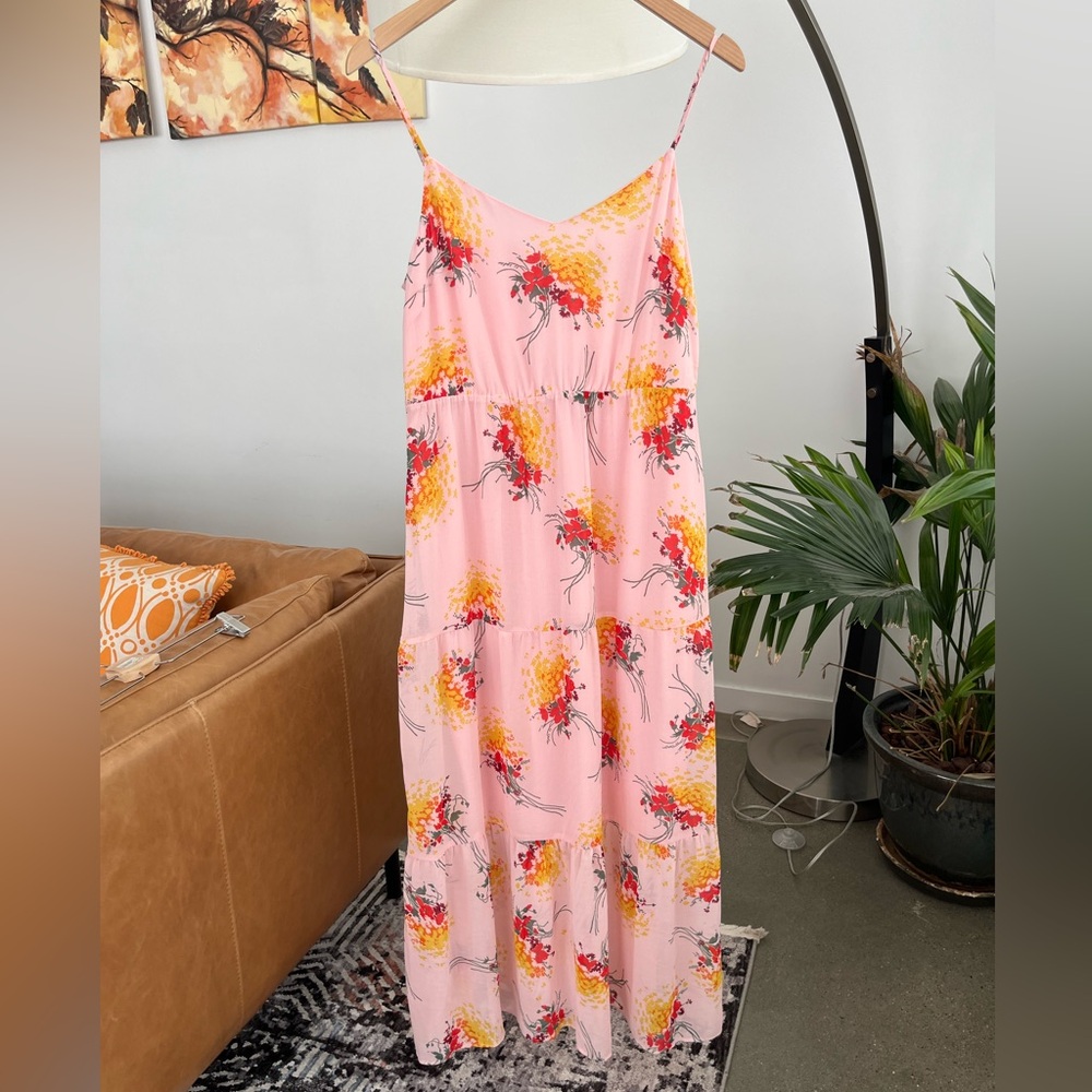 J. Crew Mercantile Floral Bouquet Tiered Maxi Dress - Picture 2 of 5